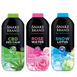 Snake Brand Herbaceutic Cooling Powder 100g.x3