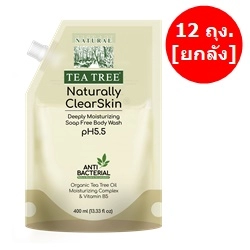 Tea Tree Moisturizing  Boday Wash pH5.5 400ml.RefillX12