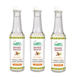 Snake Brand Prickly Heat Liquid Powder Anti-Acne x3